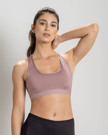  Quick-Dry Racerback Sports Bra