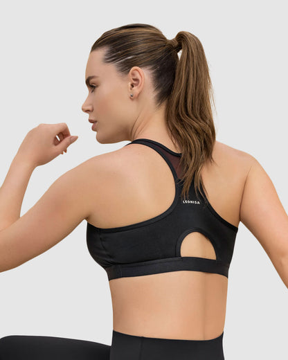  Quick-Dry Racerback Sports Bra