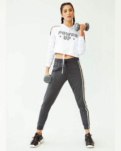  Short-Cut String Hoodie Sport Silhouette