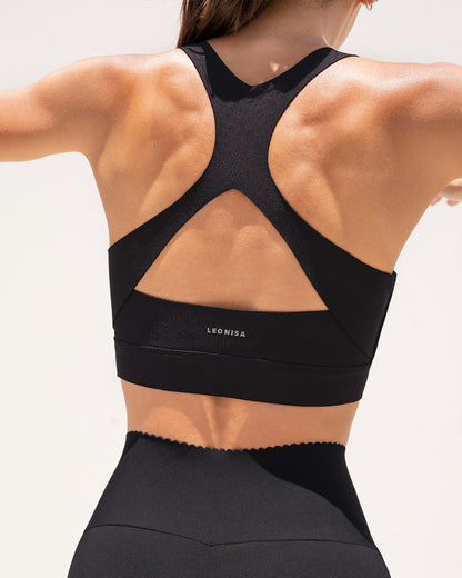  Sports Top With Athletic Back And Seamles Flat Straps
