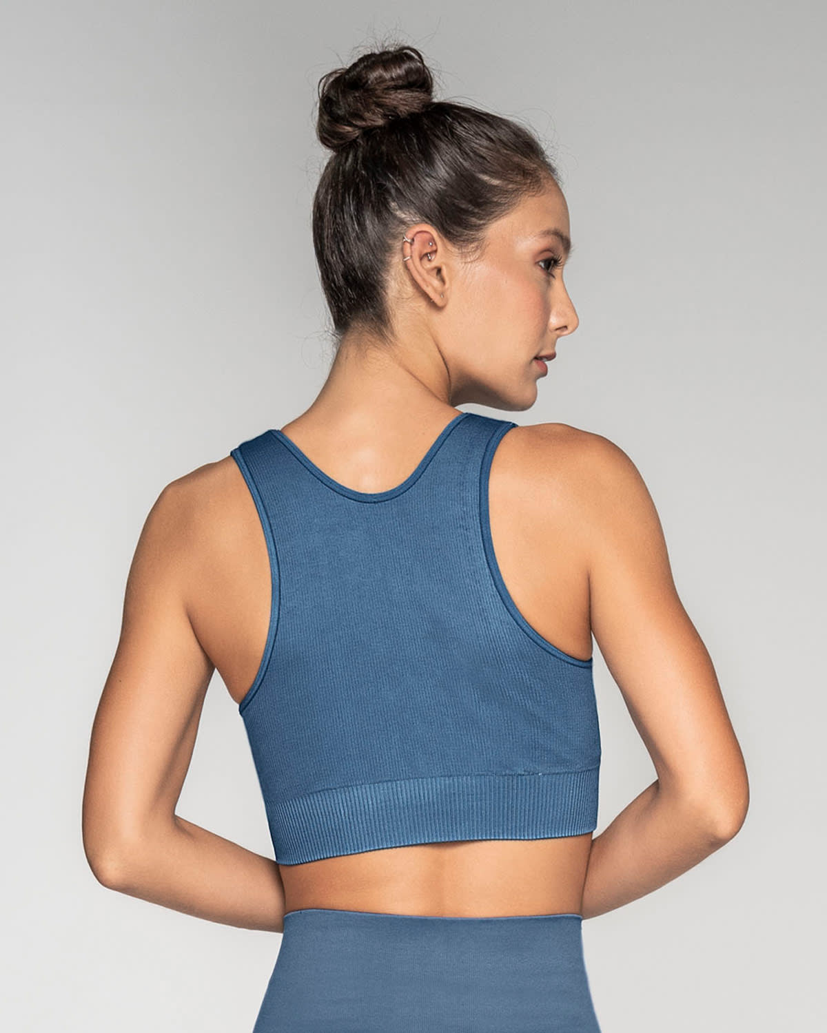  Seamless Crop Top Style Sports Bra