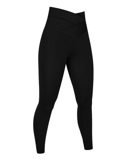  Criss Cross V Shape Waistband Legging