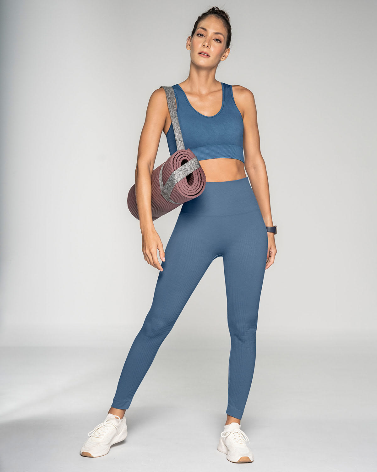  Active High-Waisted Legging-Double Layer Waistband And Targeted Compression