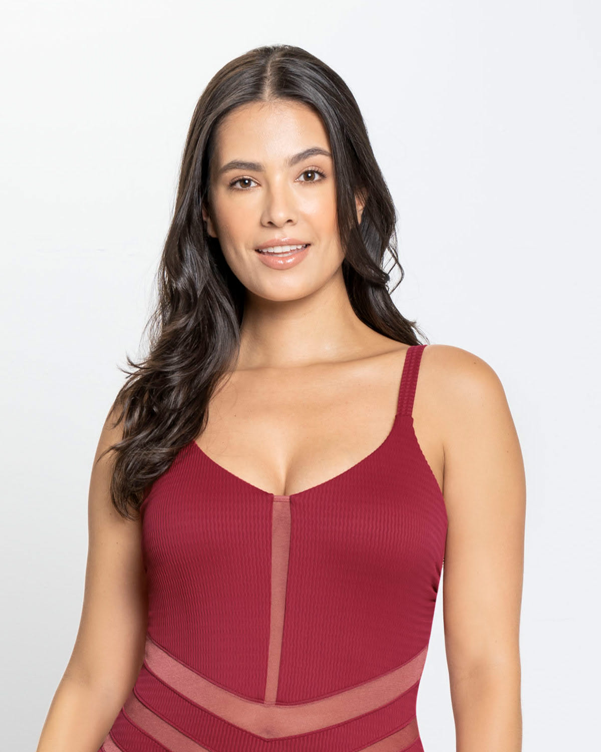  Ribbed One-Piece Slimming Swimsuit