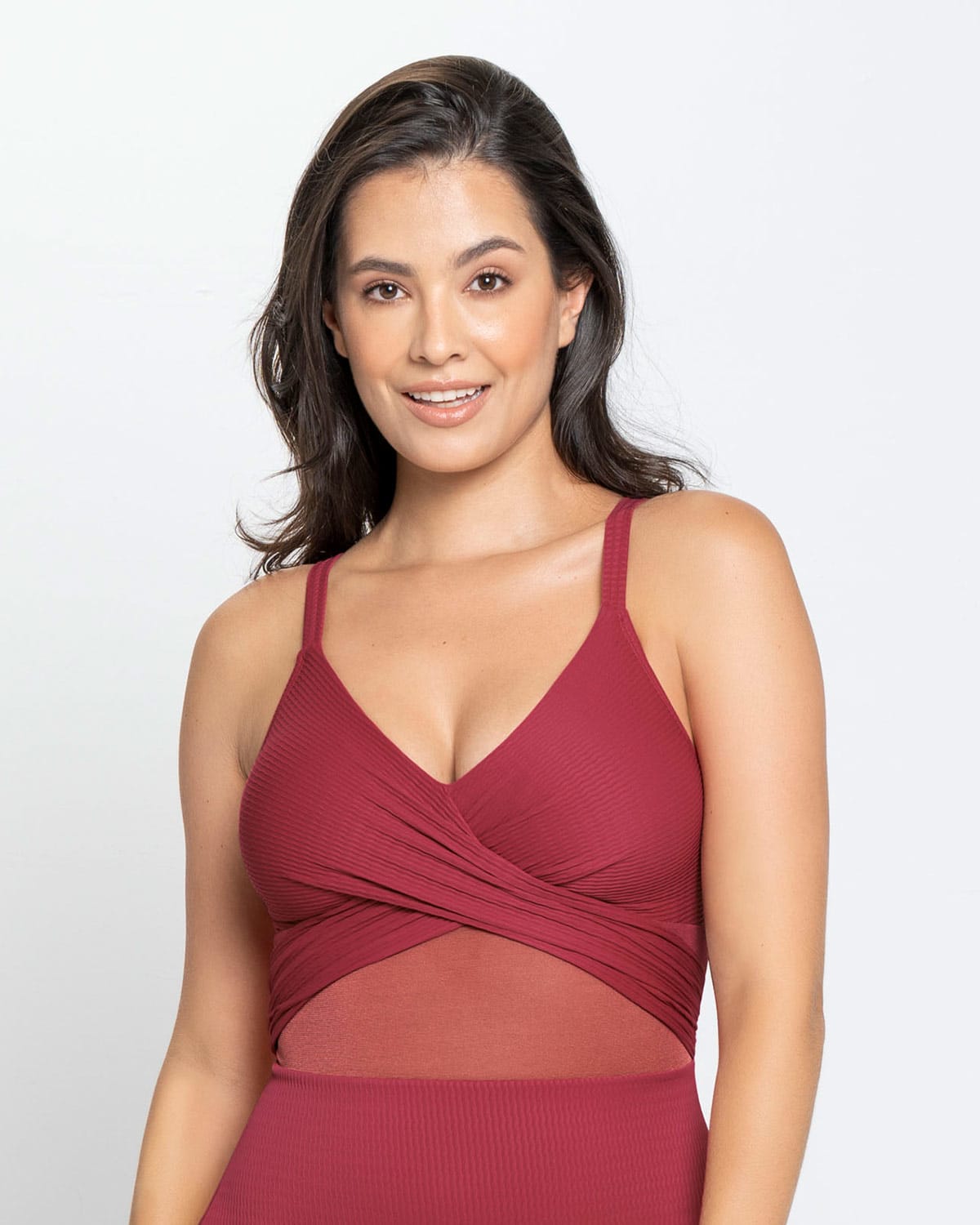  Sophisticated Sheer Cutout Slimming One-Piece Swimsuit