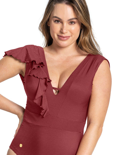  Eco Friendly One-Piece Swimsuit-Slimming Tummy Compression