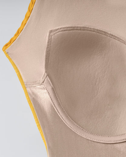  Ribbed One-Piece Slimming Swimsuit With Ruffles