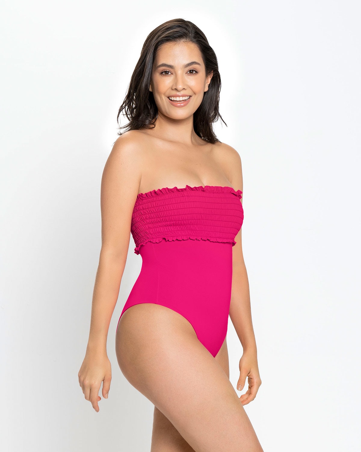  Eco-Friendly Recycled Nylon Swimsuit With Ruching