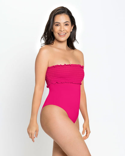  Eco-Friendly Recycled Nylon Swimsuit With Ruching