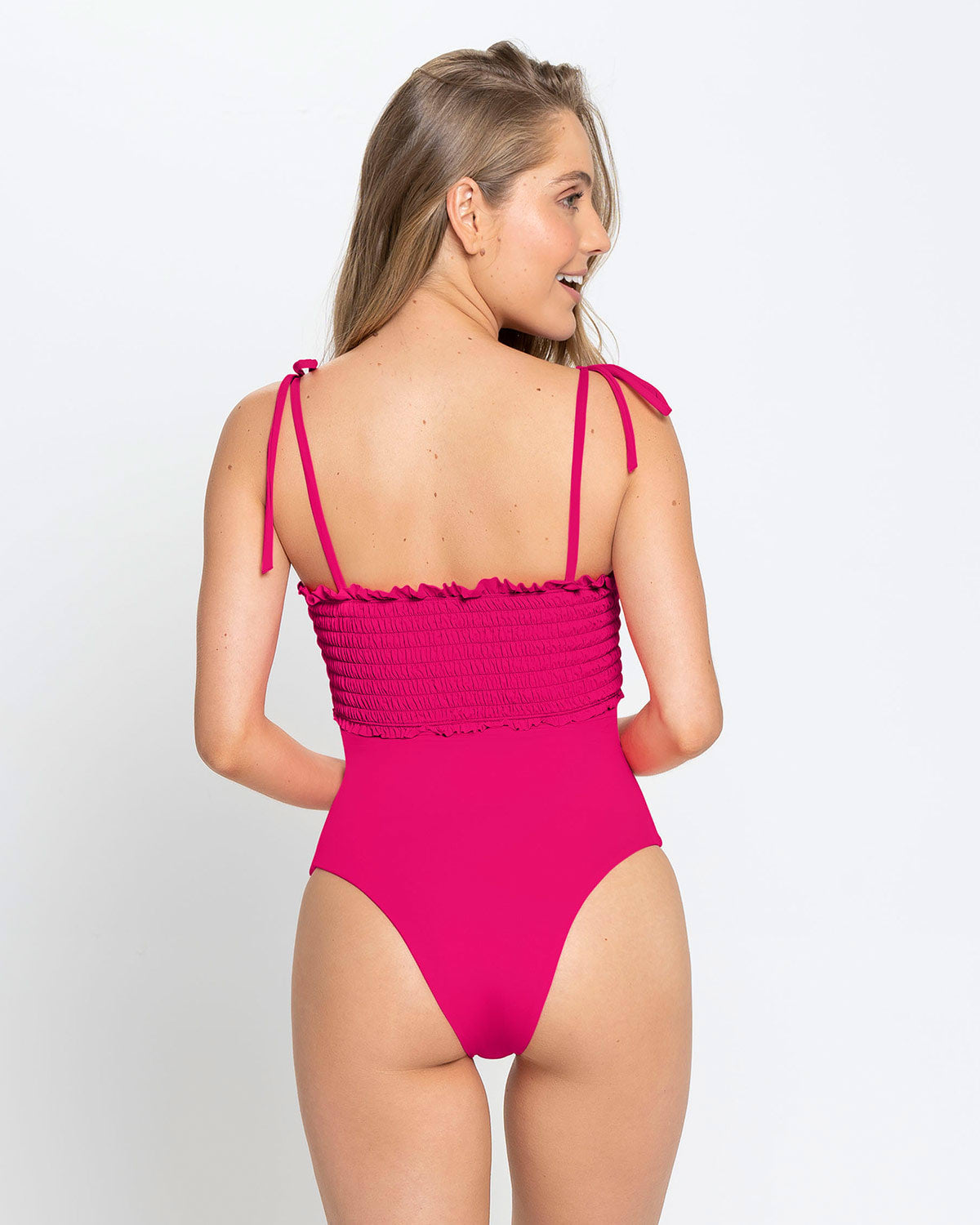  Eco-Friendly Recycled Nylon Swimsuit With Ruching