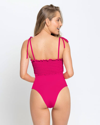  Eco-Friendly Recycled Nylon Swimsuit With Ruching