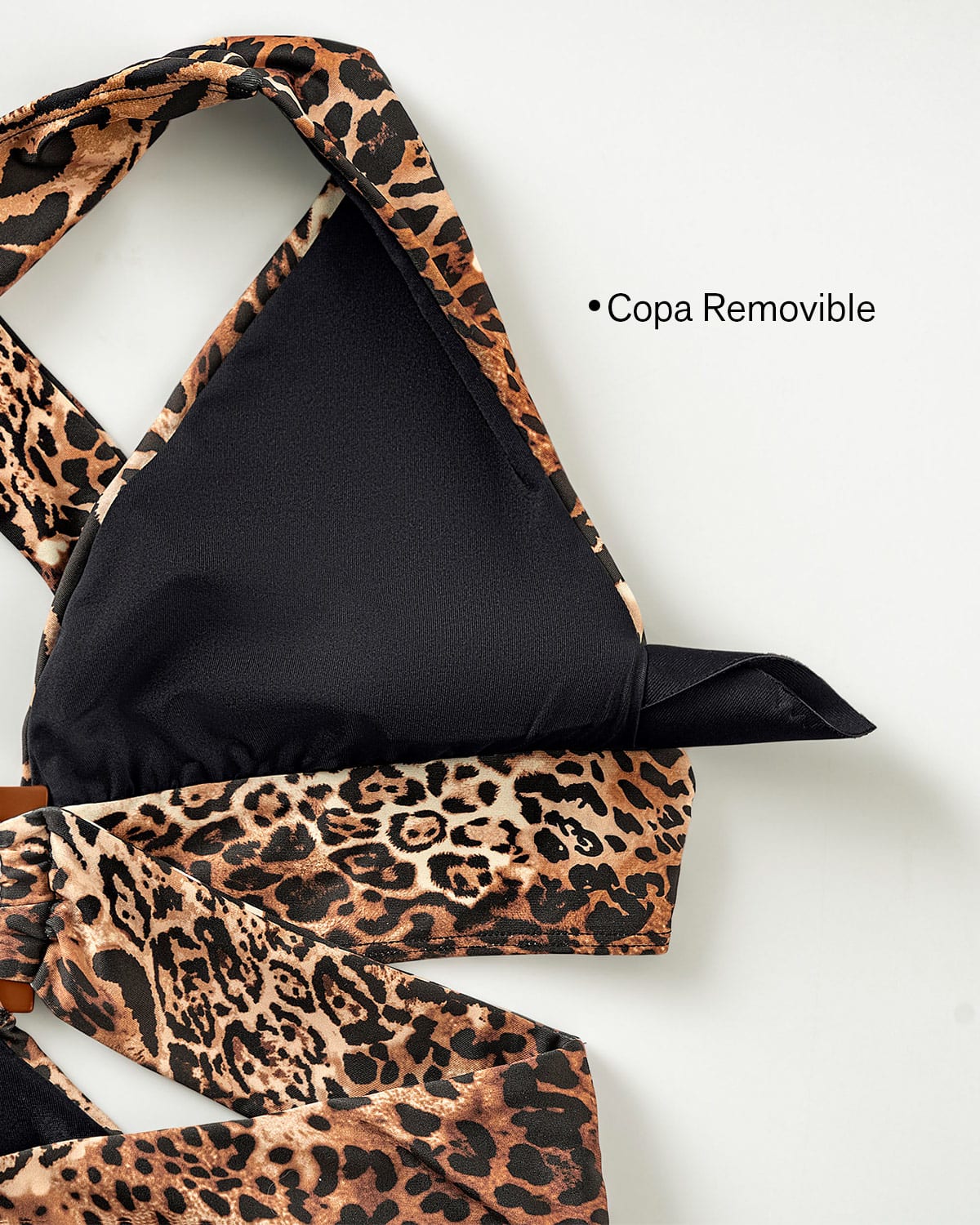  Eco-Friendly One Piece Criss Cross Strap Swimsuit