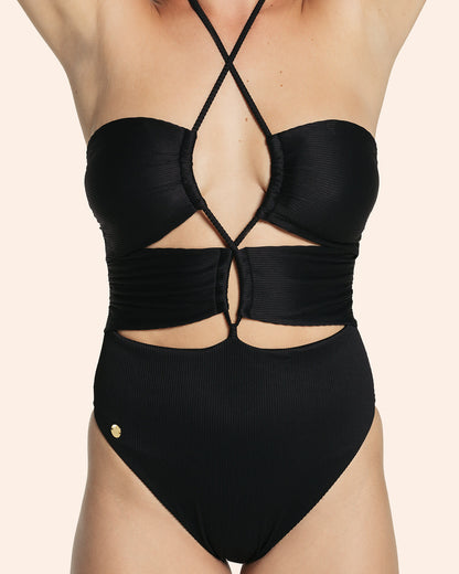 One Piece Slimming Swimsuit With Versatile Straps