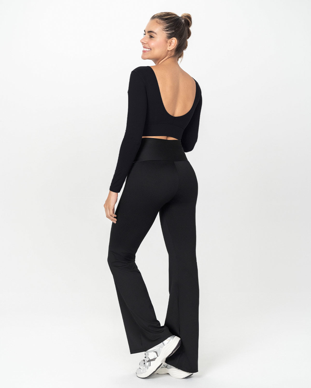  Long Sleeve Sports Crop Top