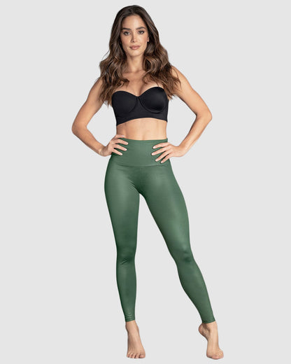 Shiny High-Waisted Shaper Legging