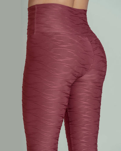  Ribbed Firm Tummy Compression Legging