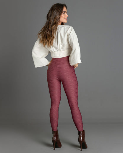  Ribbed Firm Tummy Compression Legging
