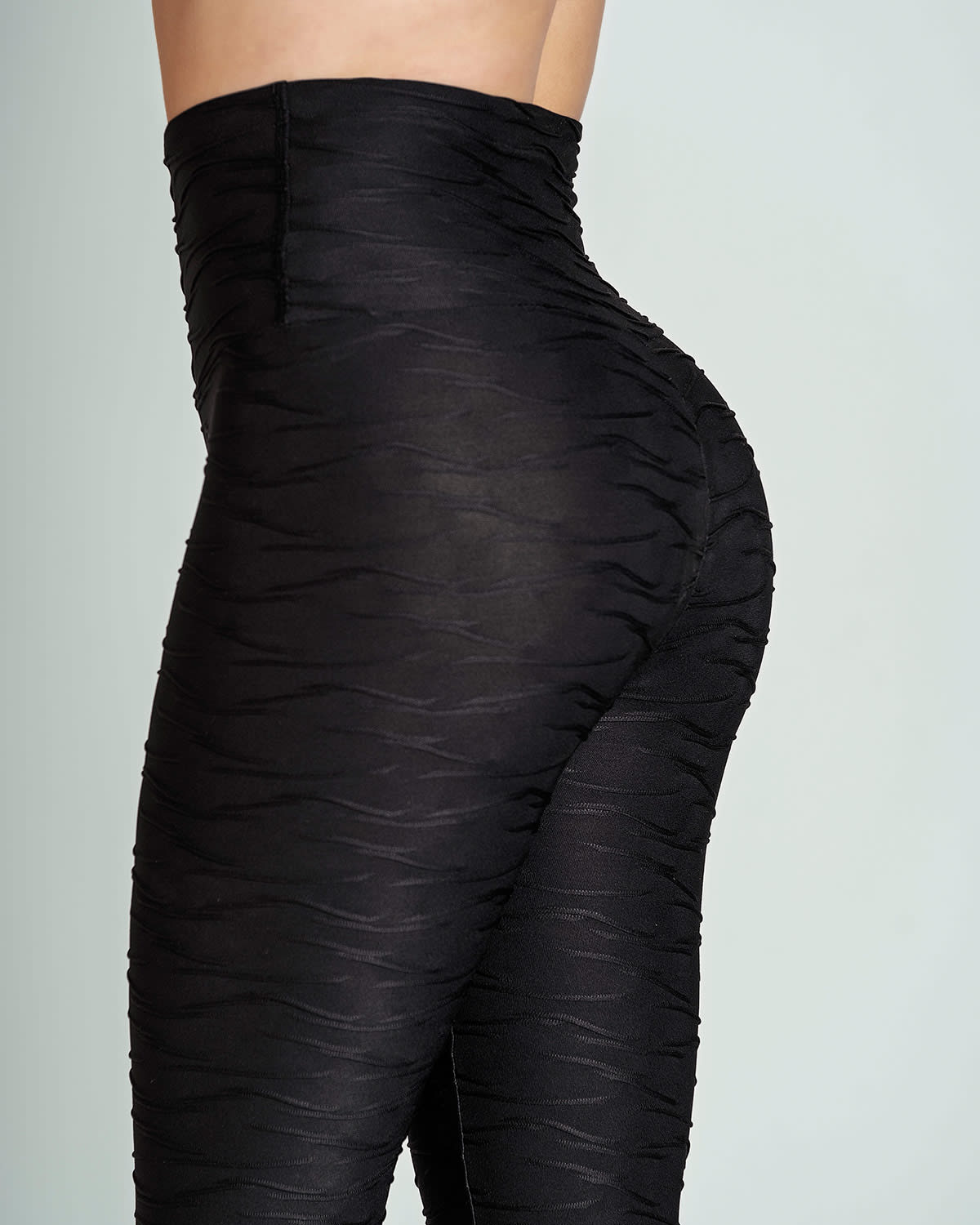  Ribbed Firm Tummy Compression Legging