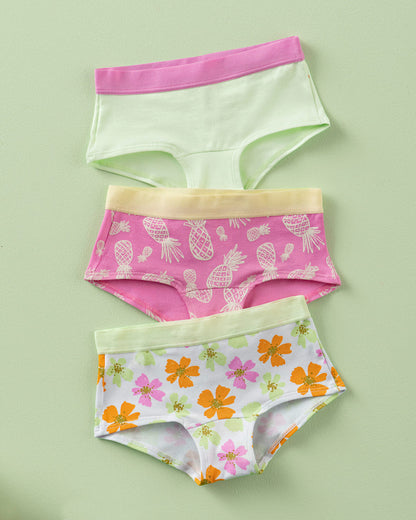  3-Pack Girl's Hiphugger Knickers