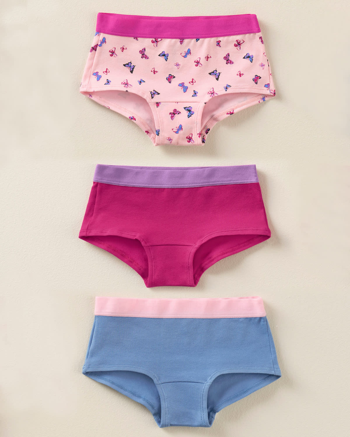  3-Pack Girl's Hiphugger Knickers