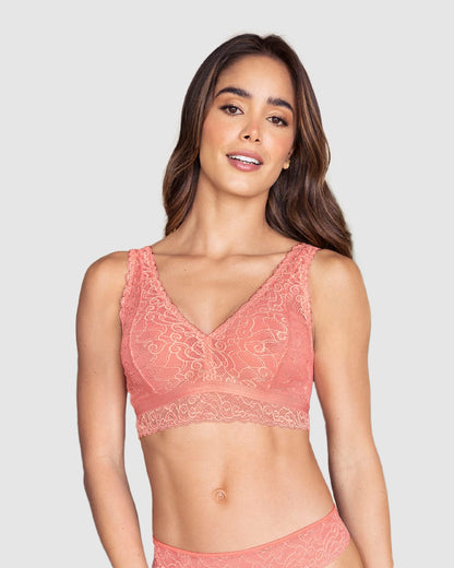  All Over Lace Triangle Bralette