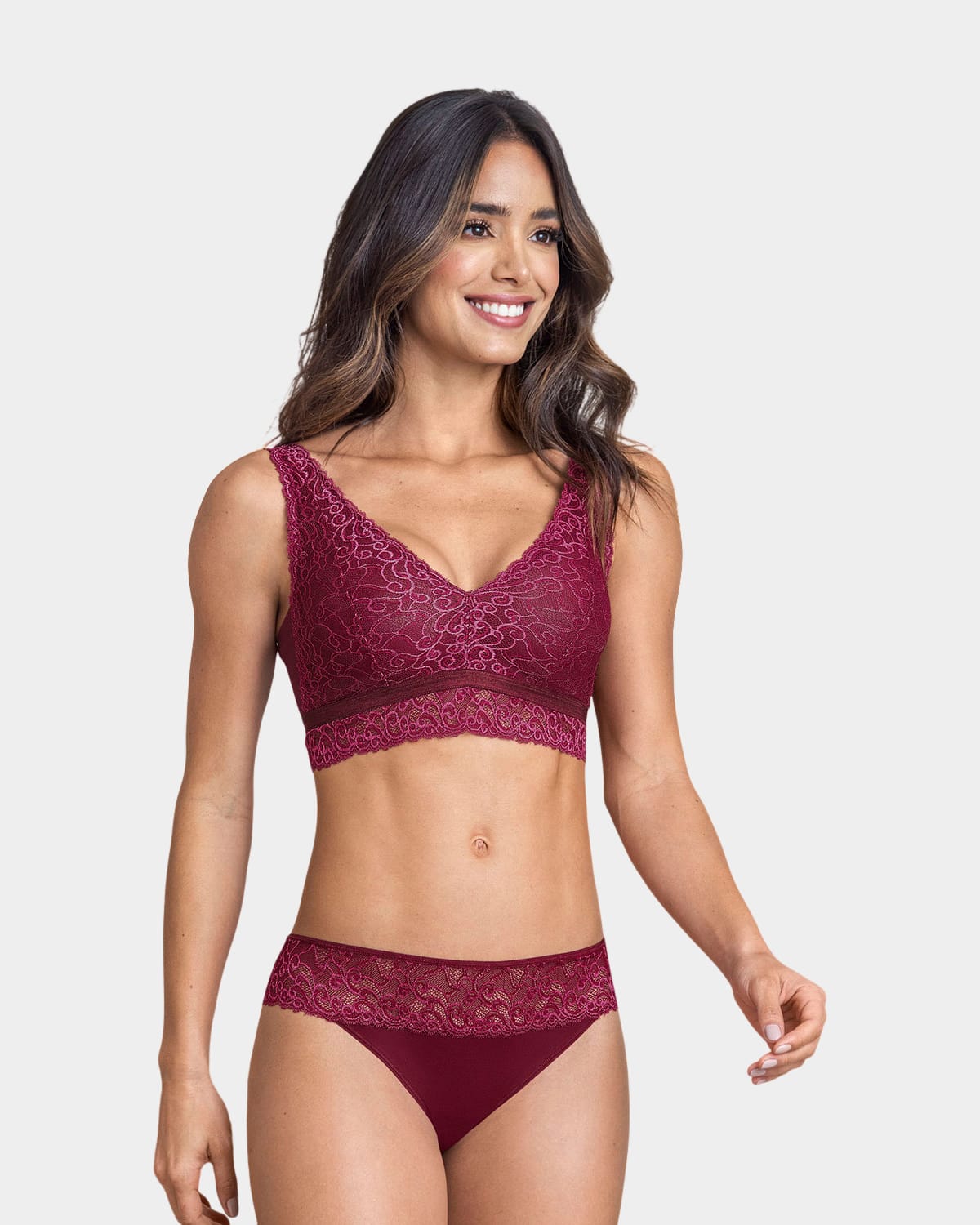  All Over Lace Triangle Bralette