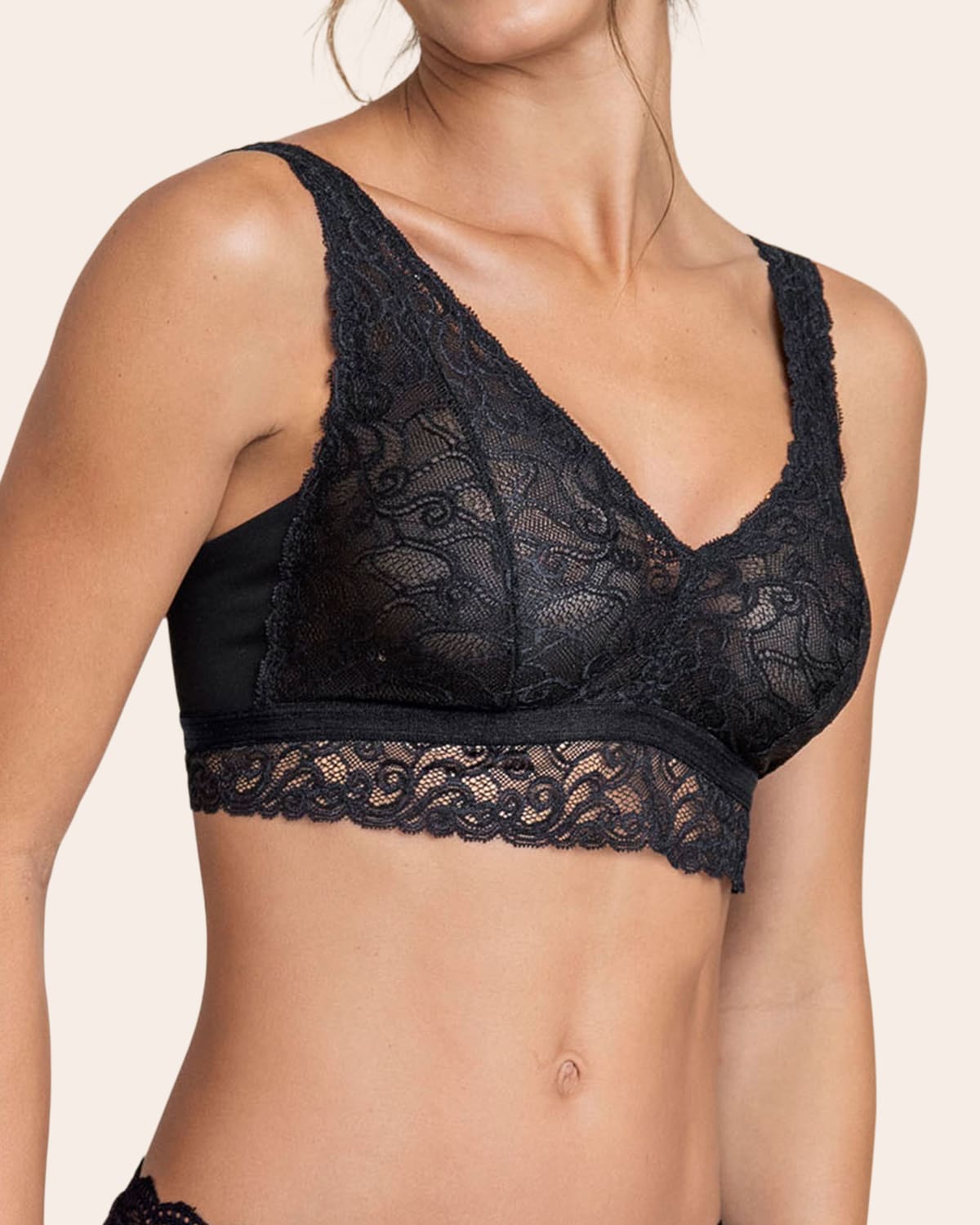  All Over Lace Triangle Bralette
