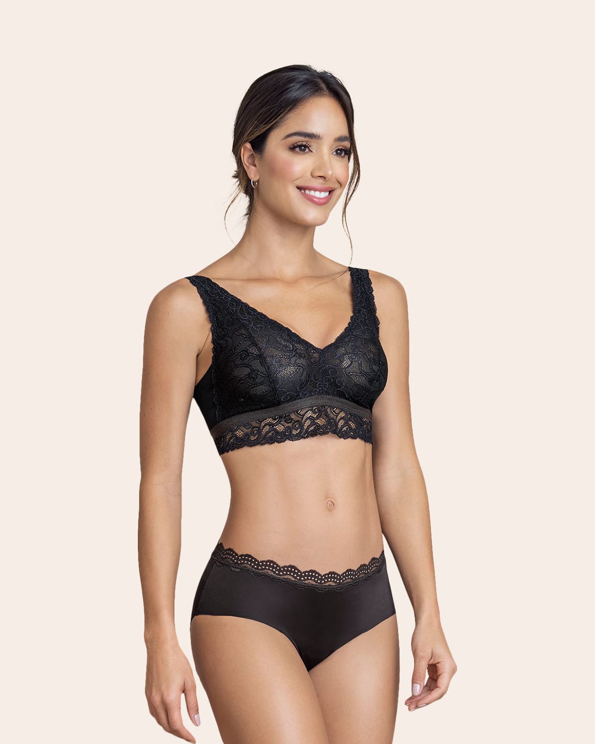  All Over Lace Triangle Bralette