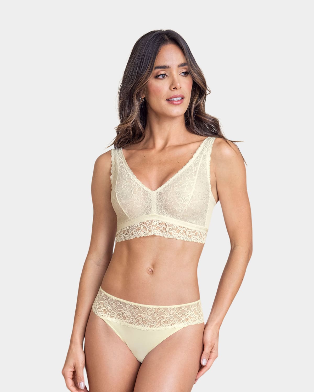  All Over Lace Triangle Bralette