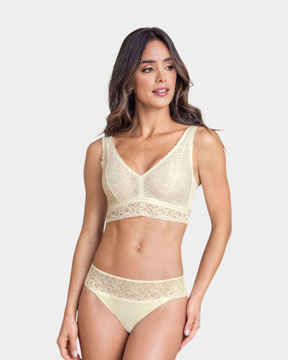  All Over Lace Triangle Bralette