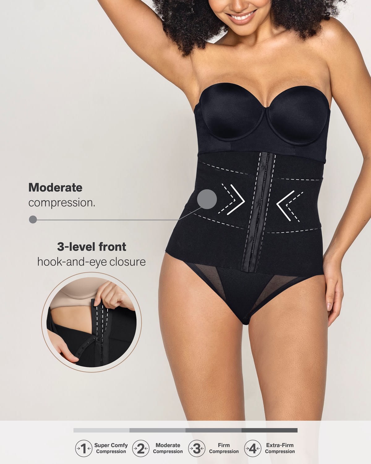  3-Belt Custom Waist Cincher With Lumbar Support